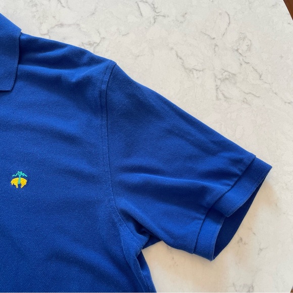 Brooks Brothers Short Sleeve Performance Polo Original Fit in Blue Size M - Picture 5 of 8